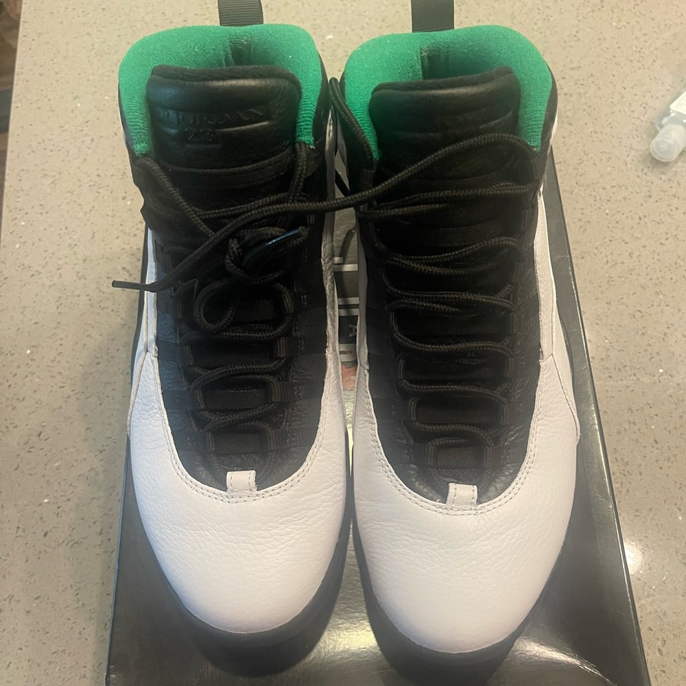 Jordan 10 Seattle / Gucci GG Canvas Slide Sandals